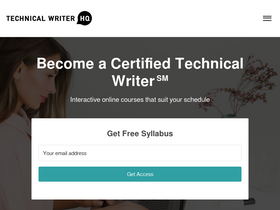 'technicalwriterhq.com' screenshot