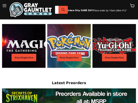 graygauntletgames.com homepage screenshot