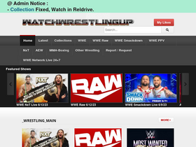 'watchwrestlingup.live' screenshot