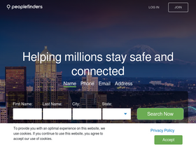 'peoplefinders.com' screenshot