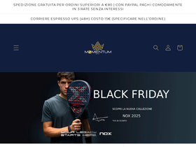 Momentumsport homepage screenshot