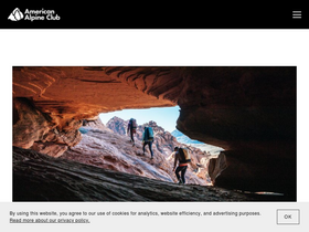 'americanalpineclub.org' screenshot
