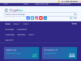 'cryptela.com' screenshot