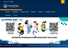 'unp.ac.id' screenshot