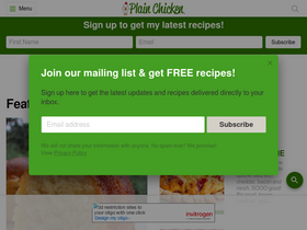 'plainchicken.com' screenshot