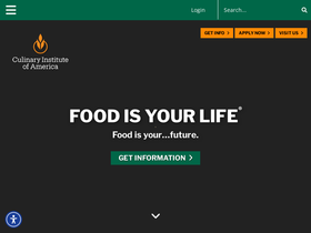 'culinary.edu' screenshot