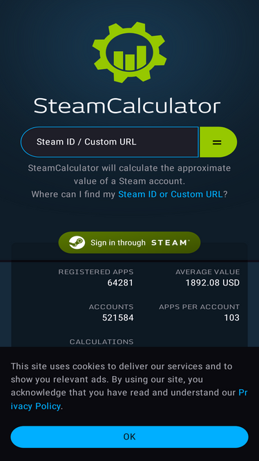 SteamCalculator - How much is your Steam account worth?