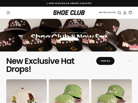 shoeclubusa.com homepage screenshot