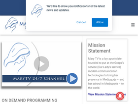 'marytv.tv' screenshot