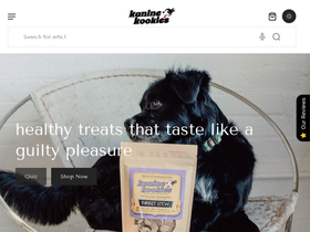 Kanine Kookies homepage screenshot