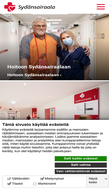 sydansairaala.fi