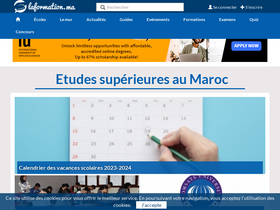 'laformation.ma' screenshot