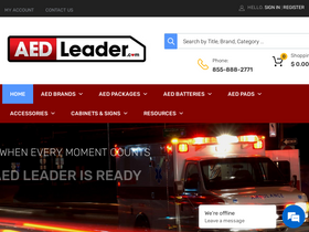 'aedleader.com' screenshot