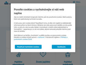 'csobpoj.cz' screenshot