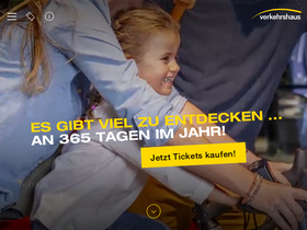 'verkehrshaus.ch' screenshot