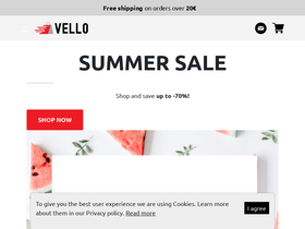'vellostore.com' screenshot