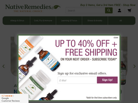 'nativeremedies.com' screenshot