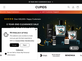 Cupids website screenshot
