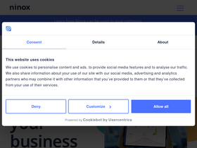 'ninox.com' screenshot