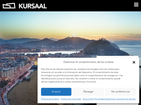 'kursaal.eus' screenshot