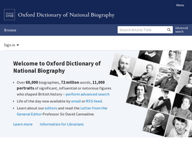 'oxforddnb.com' screenshot