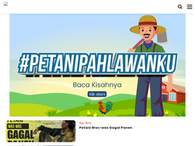 'pertanian.sariagri.id' screenshot
