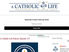 'acatholiclife.blogspot.com' screenshot