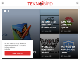 'teknobird.com' screenshot