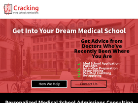 'crackingmedadmissions.com' screenshot