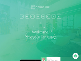 'cvonline.me' screenshot