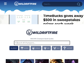 'wildriftfire.com' screenshot