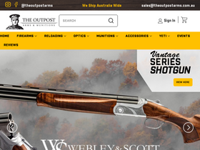 'theoutpostarms.com.au' screenshot