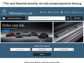 'mboemparts.com' screenshot