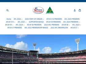 sportingsouvenirs.com.au homepage screenshot
