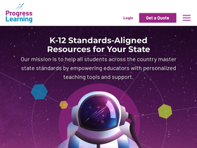 'progresslearning.com' screenshot