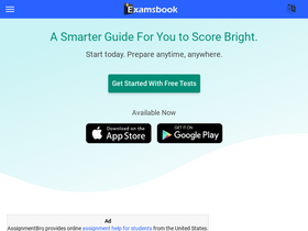 'examsbook.com' screenshot