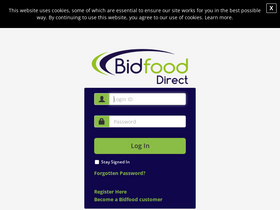 'bidfooddirect.co.uk' screenshot