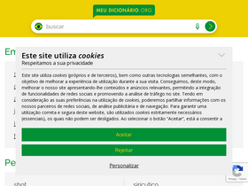 'meudicionario.org' screenshot