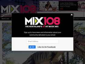 'mix108.com' screenshot