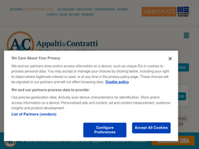 'appaltiecontratti.it' screenshot