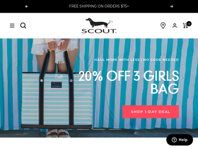 'scoutbags.com' screenshot