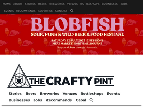 'craftypint.com' screenshot