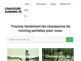 'chaussurerunning.fr' screenshot