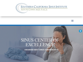 'socalsinus.com' screenshot