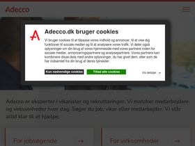 'adecco.dk' screenshot