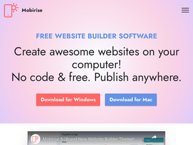 Mobirise AI Website Builder - Create professional websites easily with AI, no coding required.