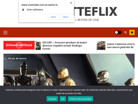 'cinematte.com.es' screenshot