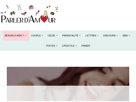 'parlerdamour.fr' screenshot