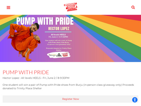 'broadwaydancecenter.com' screenshot