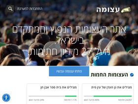 'atzuma.co.il' screenshot